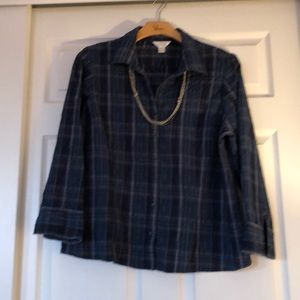CJ Banks seersucker button down shirt